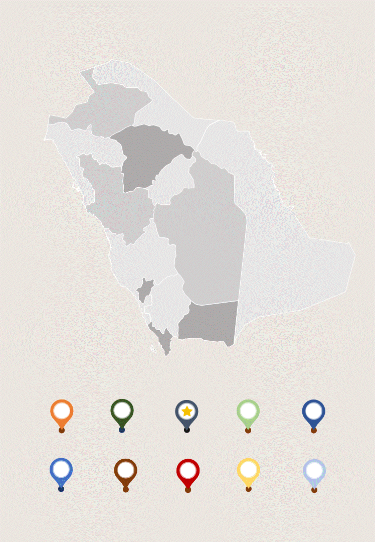 Saudi Arabia Projects Map
